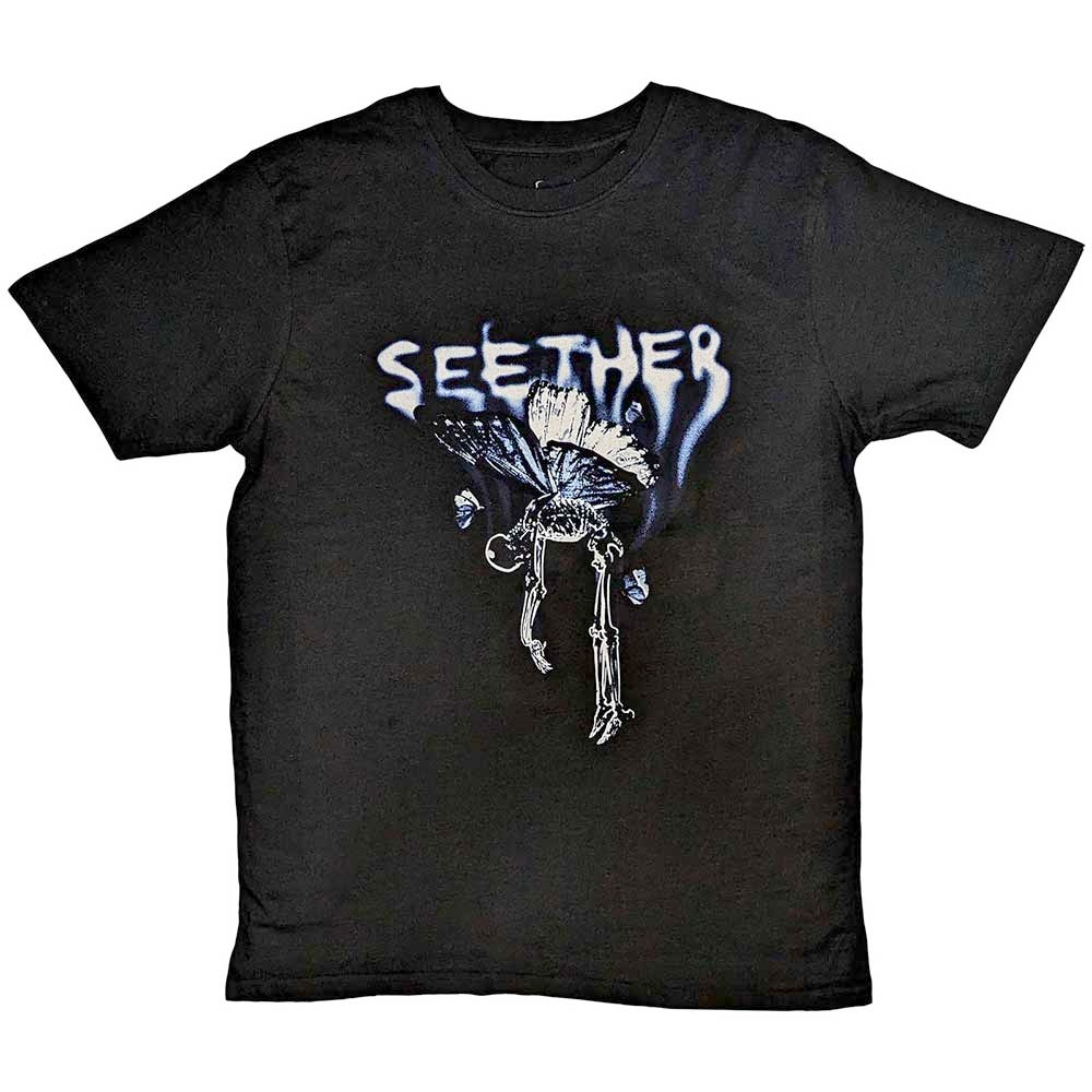 Seether - Dead Butterfly Heren Tshirt - Zwart